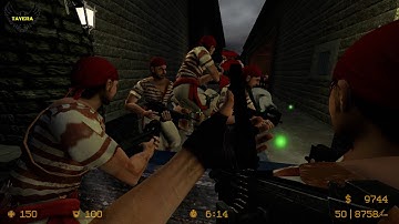 ZOMBIE ESCAPE ROUND ON COUNTER-STRIKE: SOURCE, map: pirates_port_royal CSS