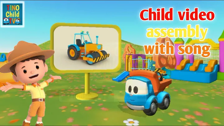 Excavator & Wheel Loader Trailer Trucks for Kids | Underpass Road Construction|Child Song |Wheel