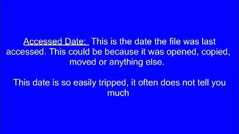 Computer Forensics: Date for a File (in the MFT)