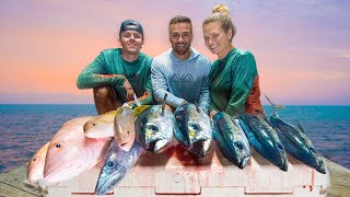 Amazing Fishing in our Tropical Island backyard! - Florida Keys living on the ocean [Catch & Cook]