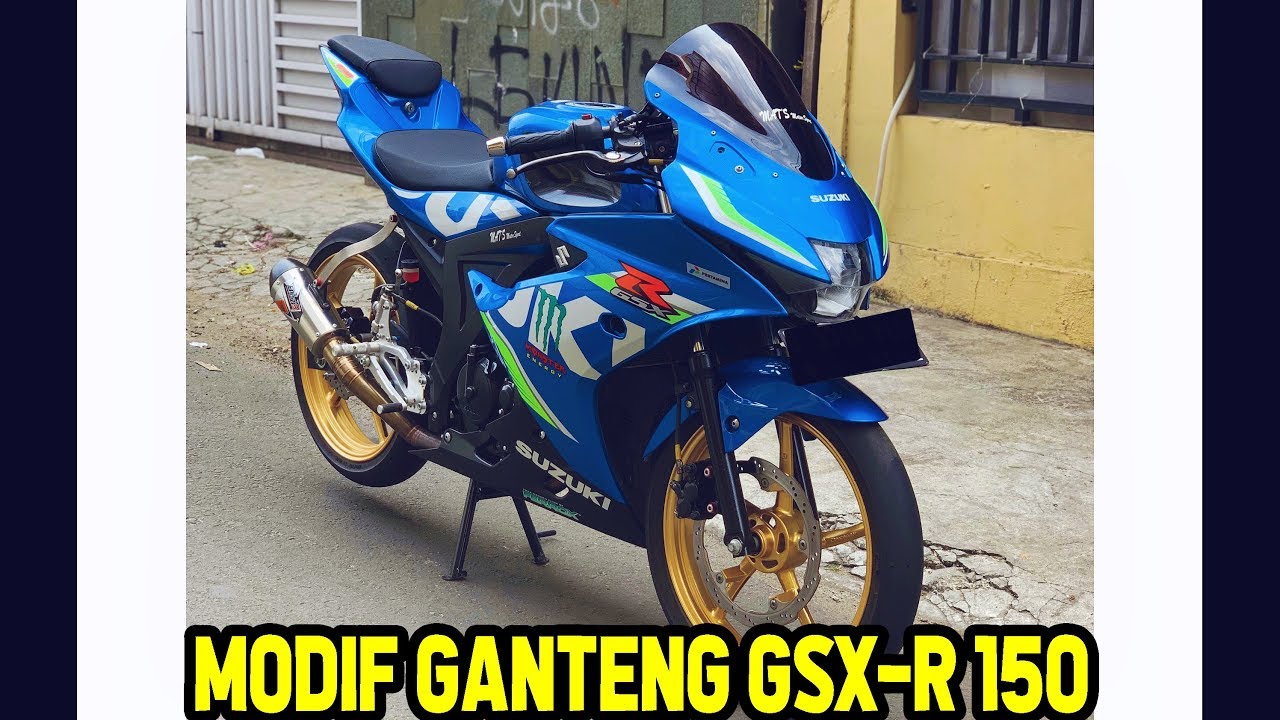 Modifikasi Suzuki Gsx R 150 Velg Master Rem Knalpot Rantai Youtube