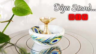 Wall putty diya stand | Wall putty diy craft | home decor with white cement by LifeStyle Designs 609 views 1 month ago 8 minutes, 5 seconds