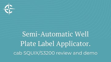 Semi Automatic Well Plate Label Applicator Demo