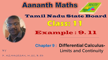 Tamil Nadu State Board 11th Maths Chapter 9 Example 9.11