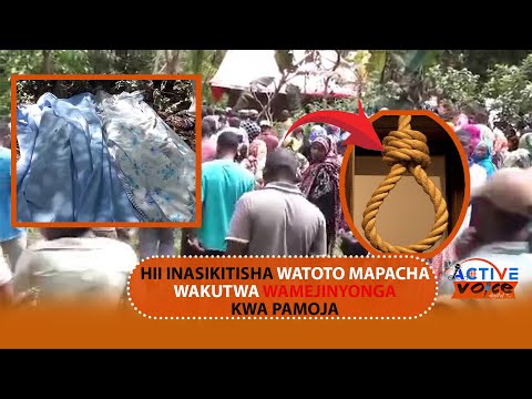 MAPACHA WA FAMILIA MOJA WAKUTWA WAMEJINYONGA WAKATI MMOJA