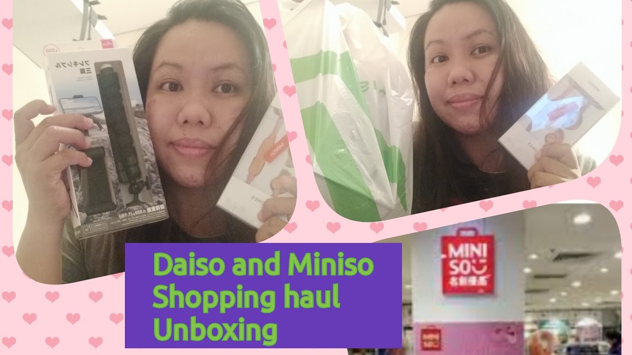 Unboxingshopping Haul Daiso And Miniso Products Youtube 