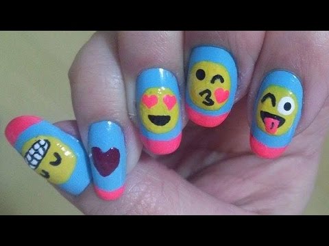 Unha Emotion ( Bate Papo, Ícones) Nail Art Emoji Chat Whatsapp