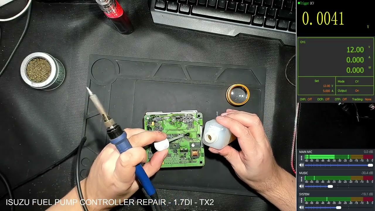 ISUZU 1.7DI fuel pump controller repair