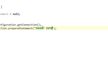 Java and JDBC tutorial #3: Insert record