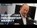 Israeli PM Bennett loses parliamentary majority as coalition member quits