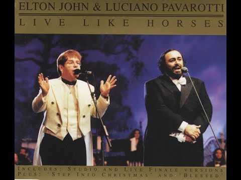 Elton John Luciano Pavarotti Live Like Horses Finale With Eric Clapton Live In Italy 1996