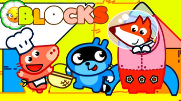 Pango Blocks #1 Выбери блок и проложи дорогу для Панго!