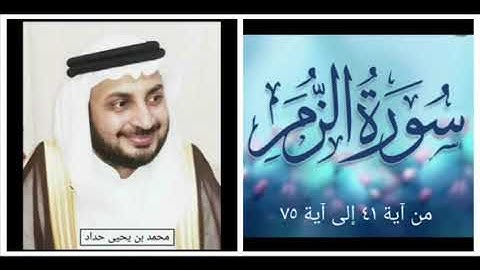 سورة الزمر من 41 إلى 75 -  محمد حداد