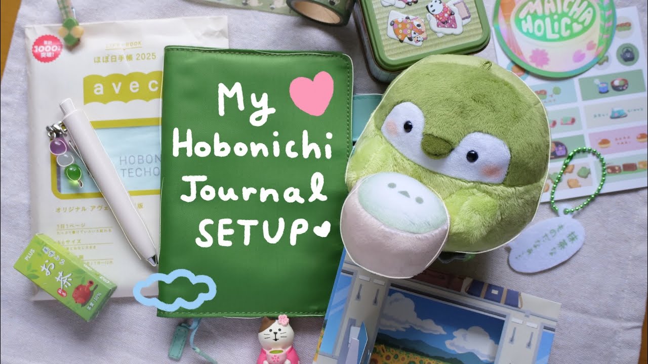 How I Setup My 2025 Hobonichi Techo (Matcha Theme) 🍵 | Rainbowholic