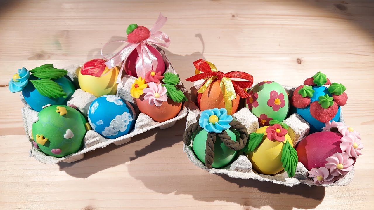 Decorare Le Uova Di Pasqua 12 idee per decorare le uova di pasqua ! - YouTube