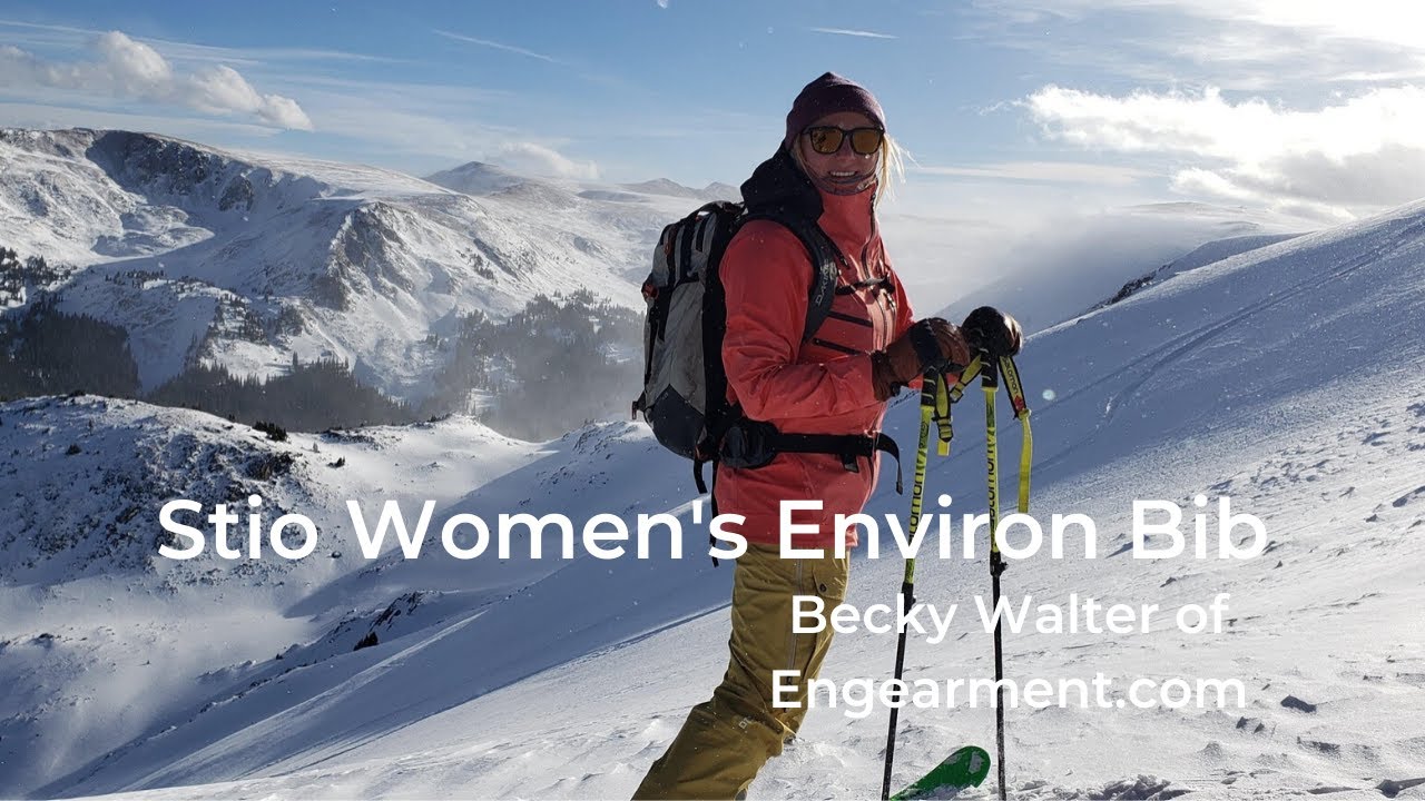 The Stio Women’s Environ Bib Review - Becky Walter of Engearment - YouTube