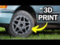 Experiment 3d printed wheels on a real car