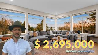 For Sale : $2,695,000 Luxury View Property in Edmonds Washington.