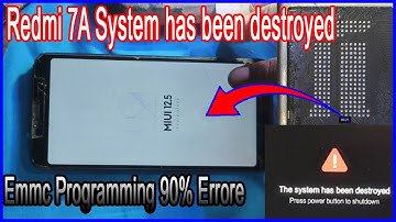 Redmi 7a the system has been destroyed emmc programing ufi box full solution