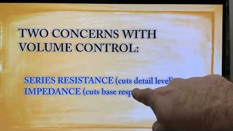 Resistive Volume Controls!