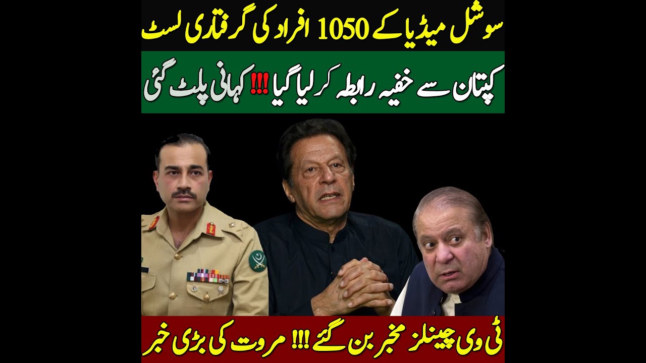 Big Move List of Social Media Ready Backdoor discussions with PTI