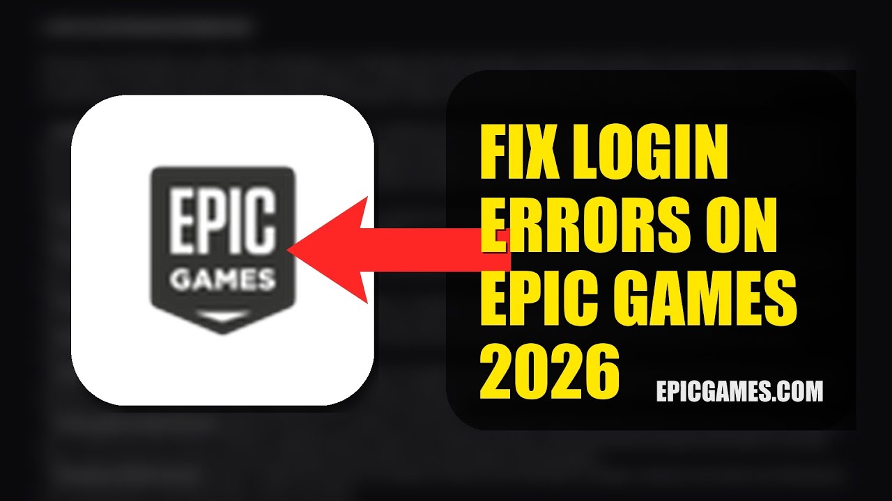 How To Fix Login Errors On Epic Games 2026 (UPDATED GUIDE) - YouTube