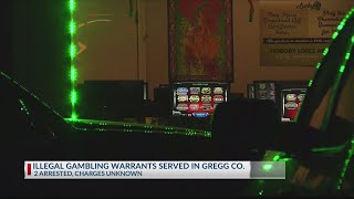 Warrants for illegal gambling served through joint operation