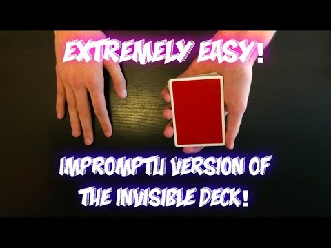 Impromptu INVISIBLE DECK?! How To Mentally Force Anybody To Name A Certain Card!