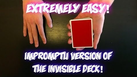 Impromptu INVISIBLE DECK?! How To Mentally Force Anybody To Name A Certain Card!