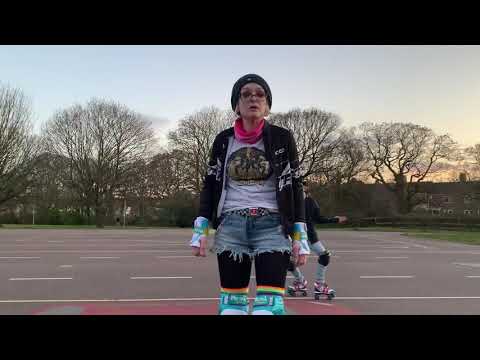 Learn to plow stop, stopping on skates