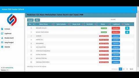 Proses Terima PSB / PPDB sipond – Sistem Informasi Sekolah Berbasis Web dan Aplikasi Pesantren