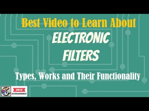 Video: Electric filter: types, purpose