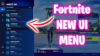 NEW FORTNITE UI MENU | FORTNITE CHANGED IT'S UI | NEW USER INTERFACE IN FORTNITE CHAPTER 3 SEASON 1