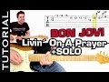 Tocar BON JOVI Livin On A Prayer con SOLO en guitarra muy FÁCIL