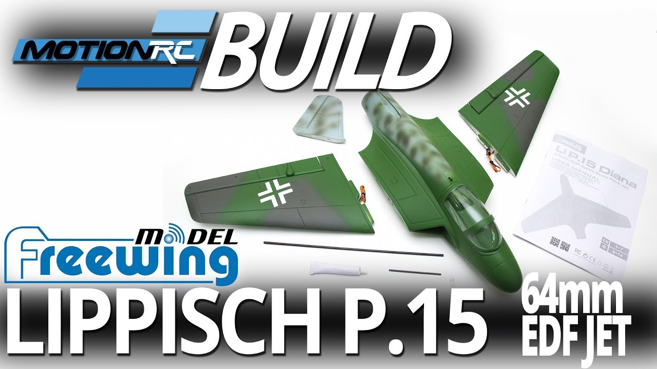 Freewing Lippisch P.15 64mm EDf Jet Build Video Motion RC YouTube
