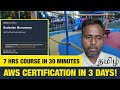 Clear AWS Certified Cloud Practitioner CLF-C02 Exam in 3 DAYS?💪 | Essential Course Hack 2025
