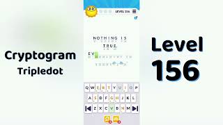 Cryptogram Tripledo Level 156 Solutions 🧩 | Logic Puzzle Game | Mini Boss