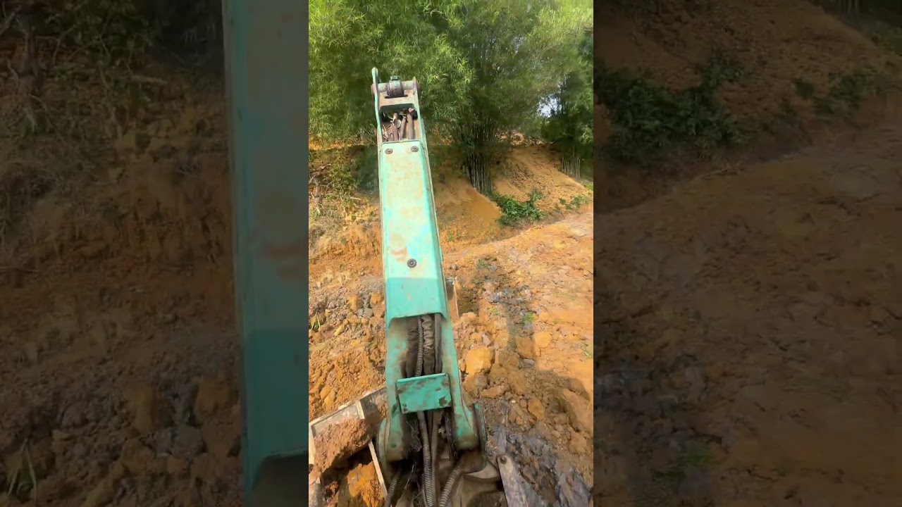 Đào mương đắp bờ trồng lúa #xcavator