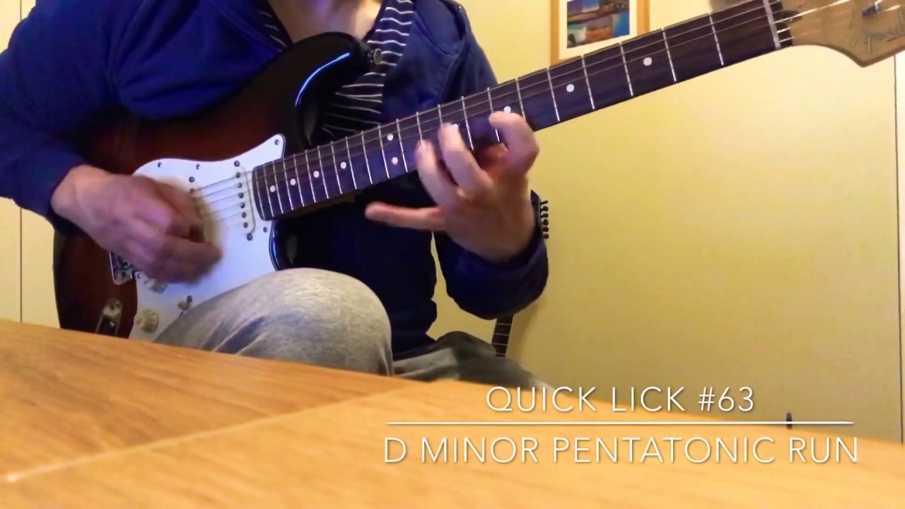 Quick Lick #63: D Minor Pentatonic Run