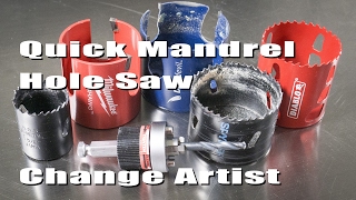 Fast Cap Hole Saw Quick Mandrel Review