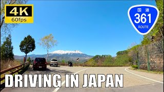 【Driving in Japan】National Route 361 : Kiso, Nagano - Takane, Gifu [Insta 360 Ace Pro 4K60P]