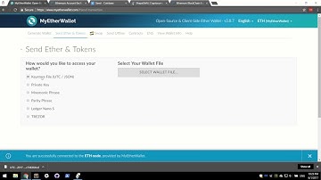 Ethereum: Getting Started with MyEtherWallet and How To Buy Tokens and Coins