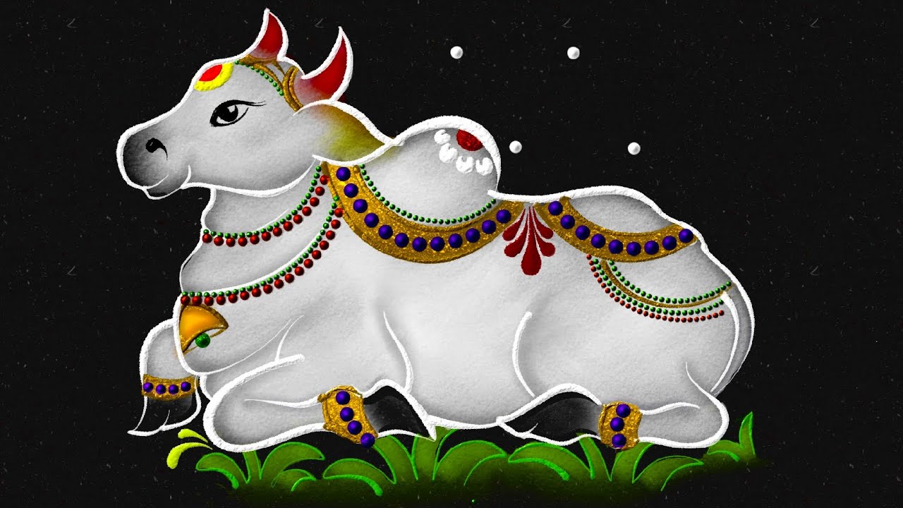 Mattu pongal kolam 5*3 dots🌷Pongal 2025 rangoli designs | sankranti muggulu  | mattu pongal rangoli