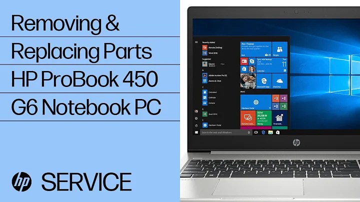 Removing & replacing parts for HP ProBook 450 G6 | HP Computer Service