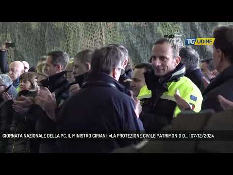 GIORNATA NAZIONALE DELLA PC, IL MINISTRO CIRIANI: «LA PROTEZIONE CIVILE PATRIMONIO D... | 07/12/2024
