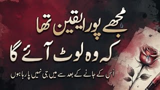 Mujhe Pura Yaqeen Tha Ke Wo Laut Aaye Ga | Sad Poetry Status | Soft People Poetry 💔 screenshot 1