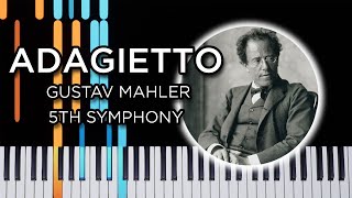 Adagietto (From Gustav Mahler - 5th Symphony) - Piano Tutorial