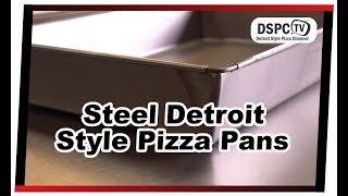 Bare &amp; Seasoned Steel Authentic Detroit Style Pizza Pans (8x10 and 10x14)