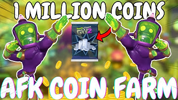 PvZ GW2: 1,000 COINS A MINUTE AFK MONEY FARM (Solo Method)