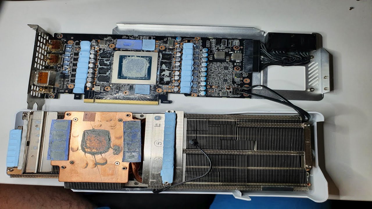 How to change thermal pads and fix rtx 3080 gigabyte for mining, 99MHS